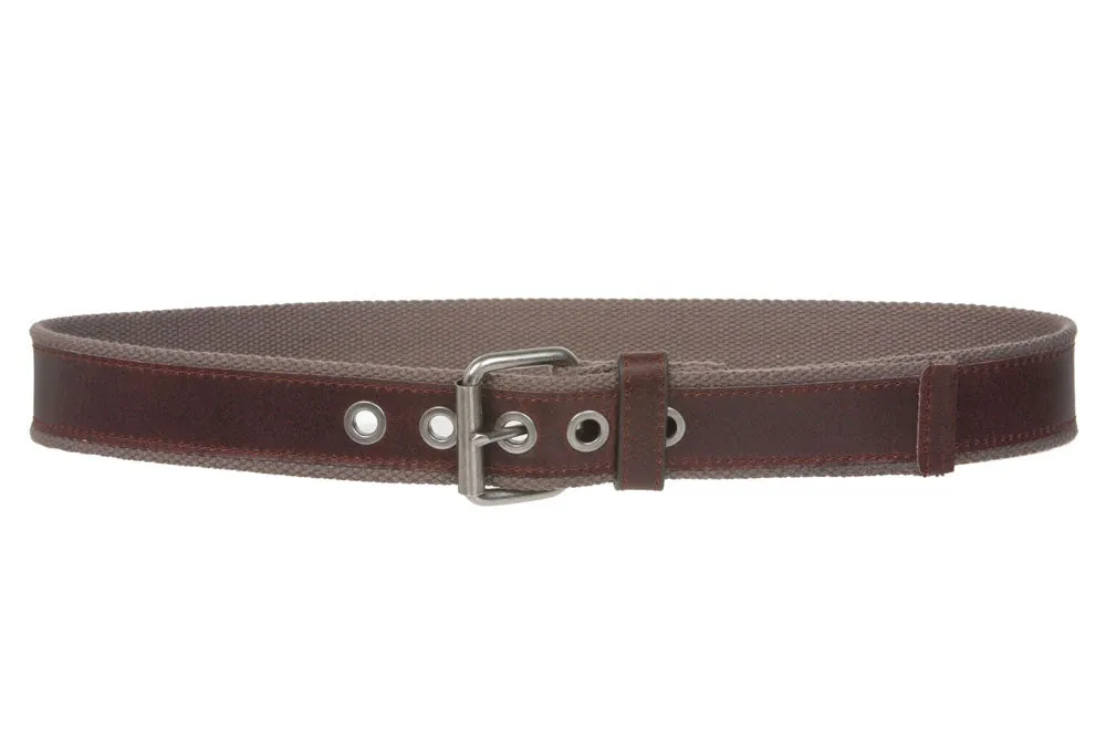 1 1/2" Grommets Canvas Web Casual Jean Belt