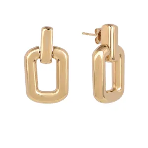 18K Gold Vermeil  Link Earrings