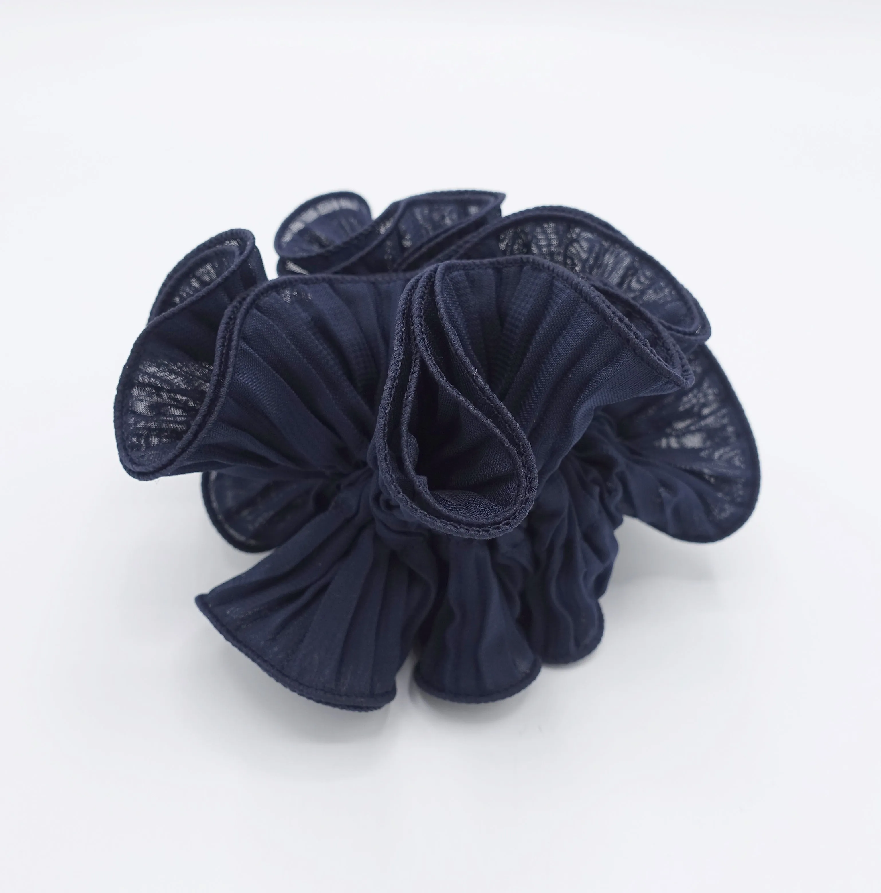 4 edges pleated scrunchies colorful scrunchie woman hair elastic accessory