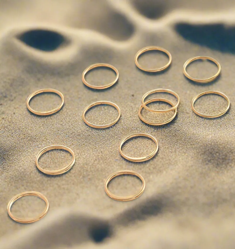 6pcs Minimalist Toe Ring Set