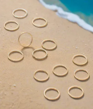 6pcs Minimalist Toe Ring Set