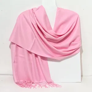 Aggie Cashmere Mix Wrap - Baby Pink