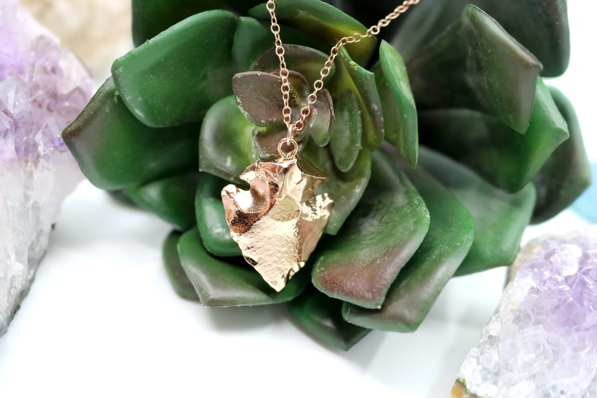 Always Admire // Arrowhead Necklace, 24k Gold Plated, Modern Bohemian // BH-N006