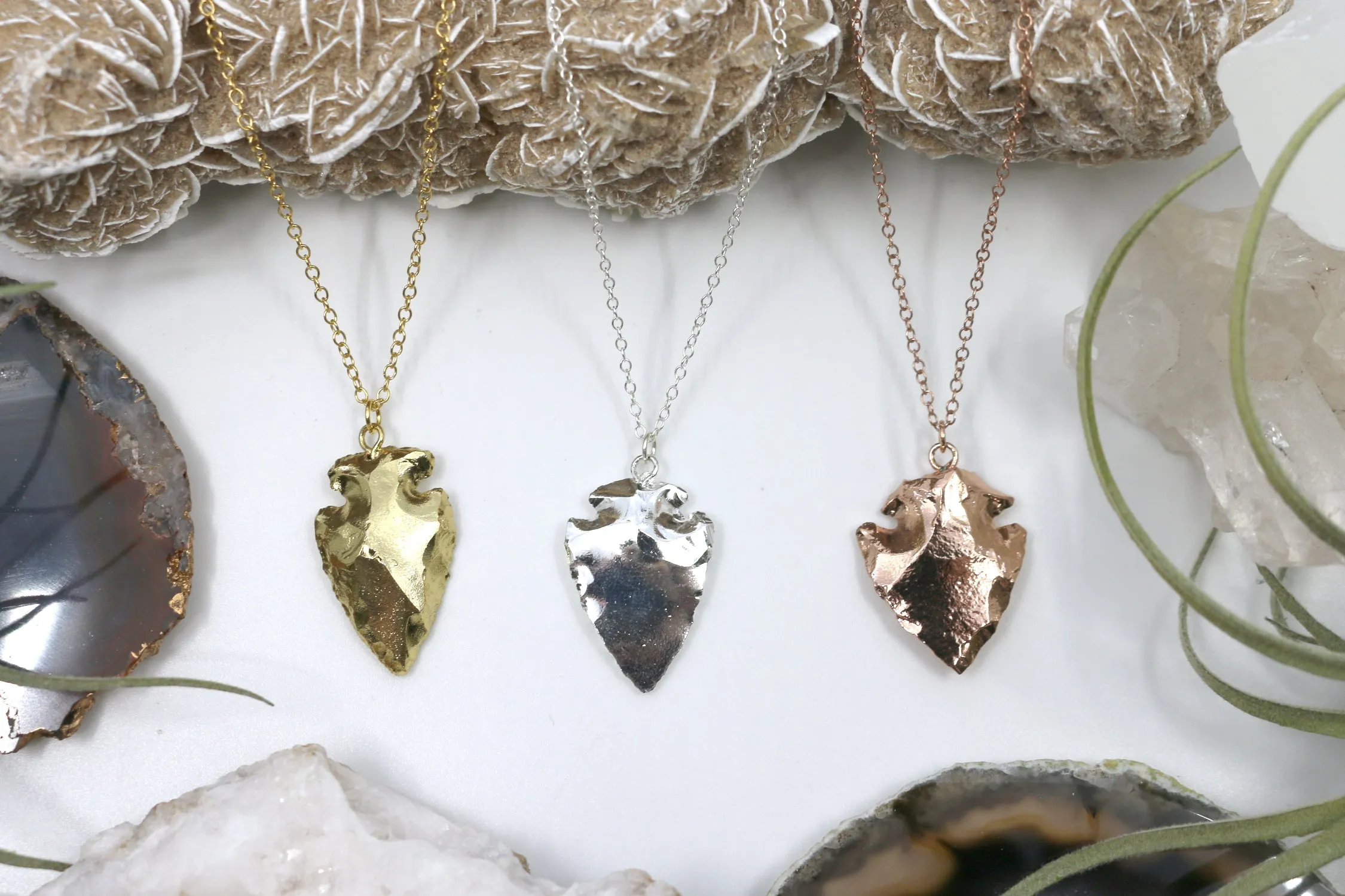 Always Admire // Arrowhead Necklace, 24k Gold Plated, Modern Bohemian // BH-N006