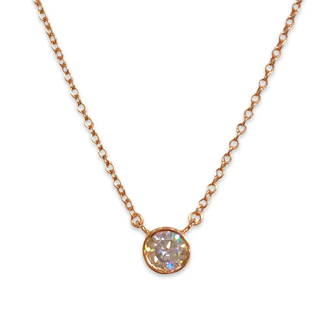 Amy Classic Bezel 0.6cm Necklace