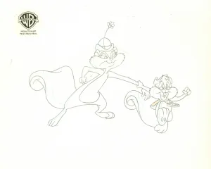 Animaniacs Original Production Drawing: Slappy, Skippy