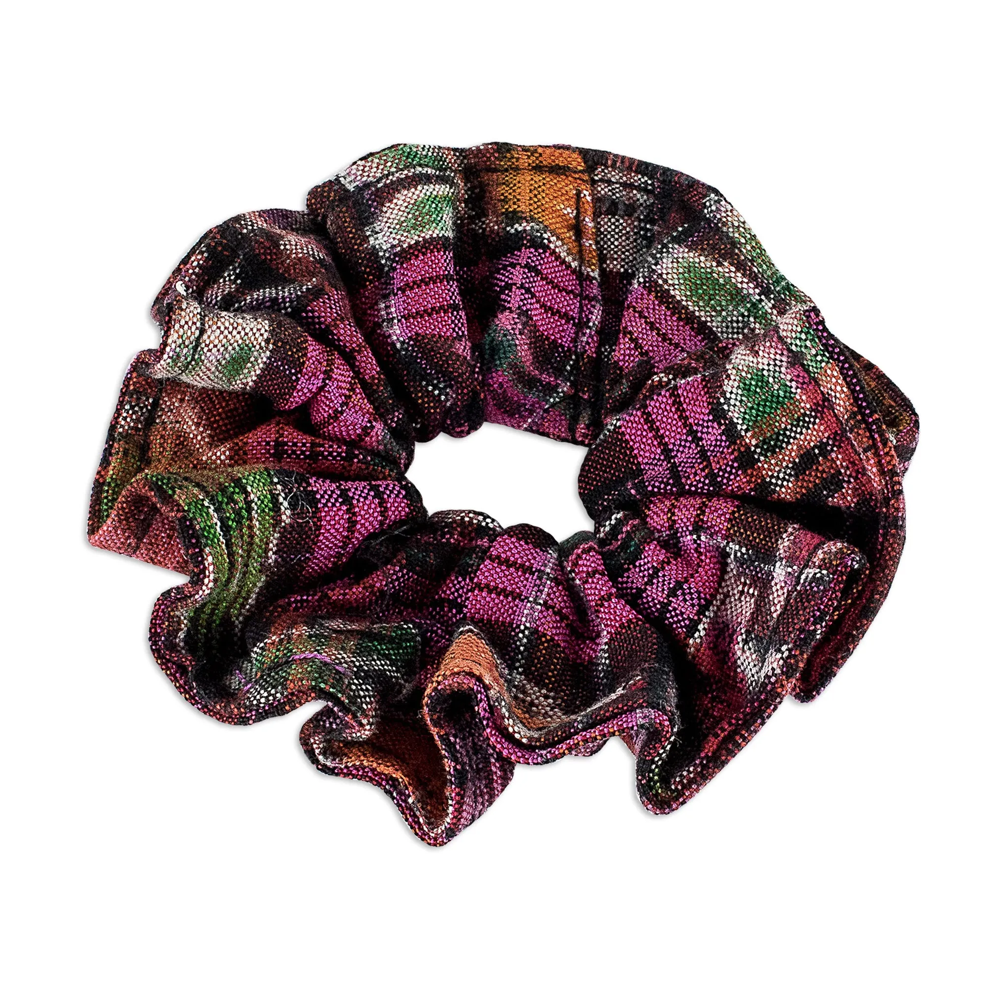 Artisan Crafted Cotton Scrunchies (Set of 3) - Tradition | NOVICA