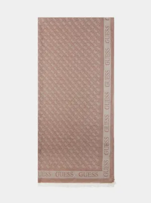 Beige Tan Shemara Jacquard Scarf