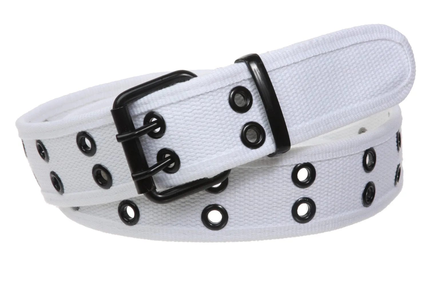 Big Tall Double Hole Grommets Canvas Web Belt Extra Large Plus Size