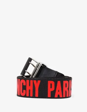 Black Canvas Logo Belt