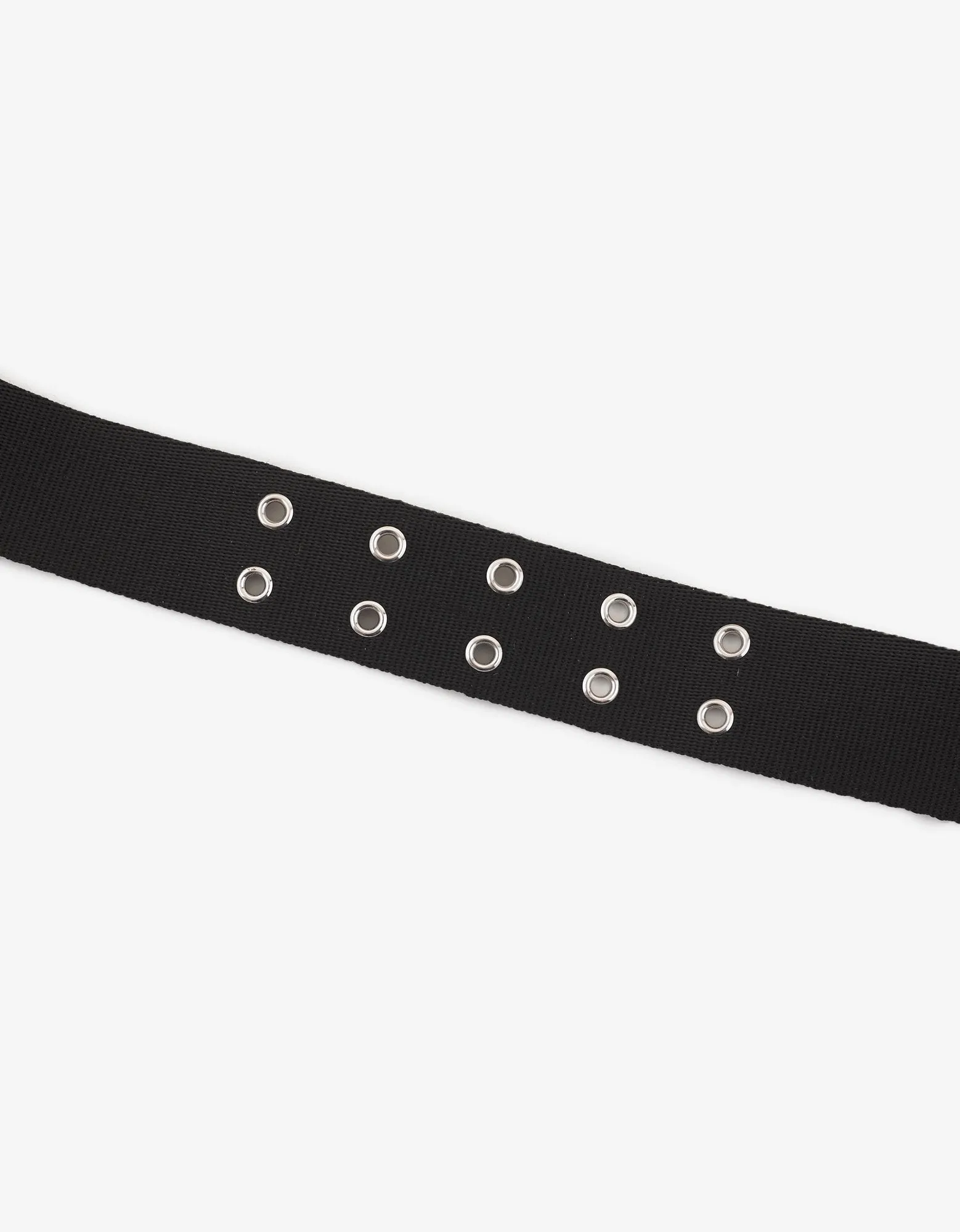 Black Canvas Logo Belt