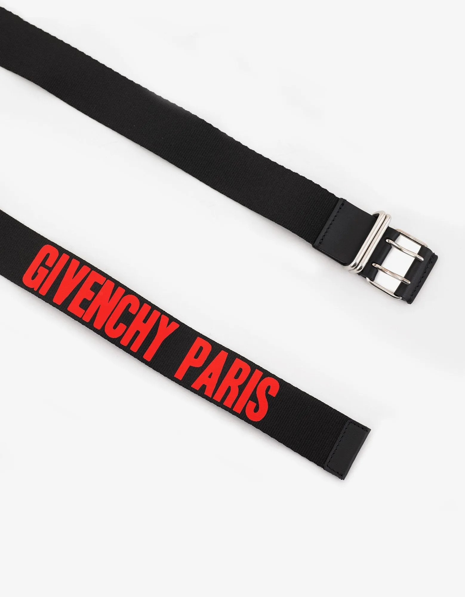 Black Canvas Logo Belt