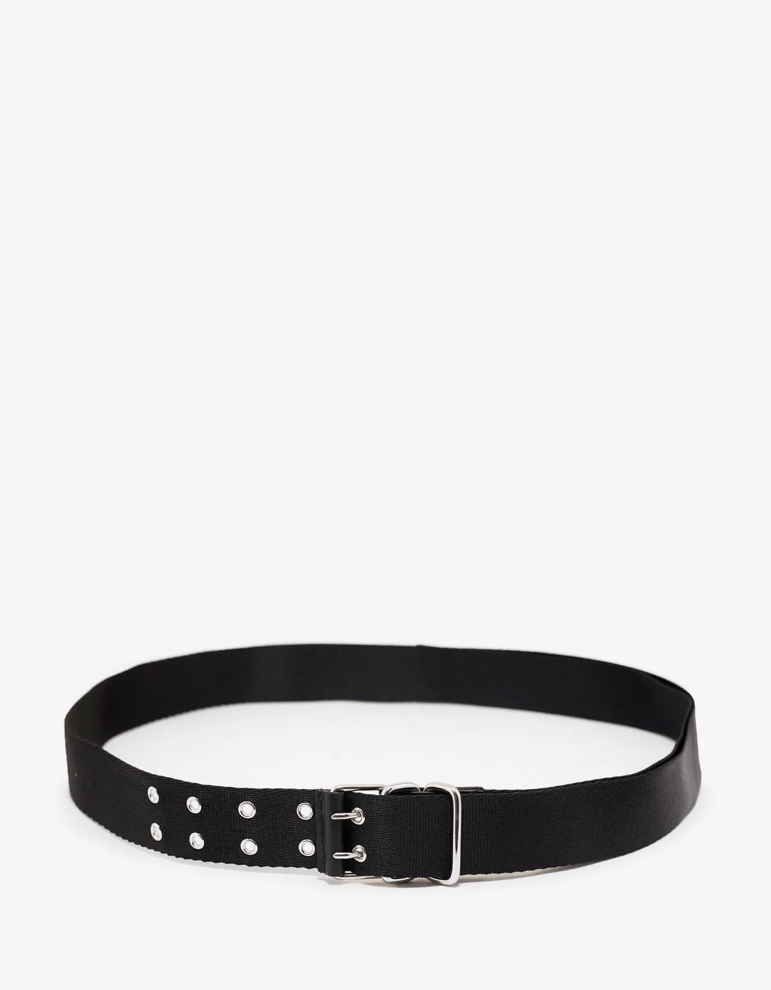 Black Canvas Logo Belt