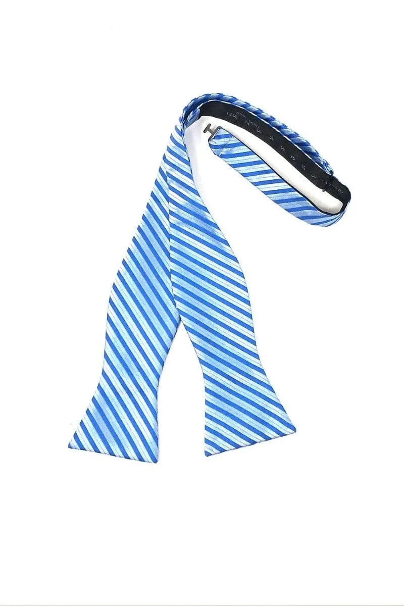 Blue Newton Stripe Bow Tie