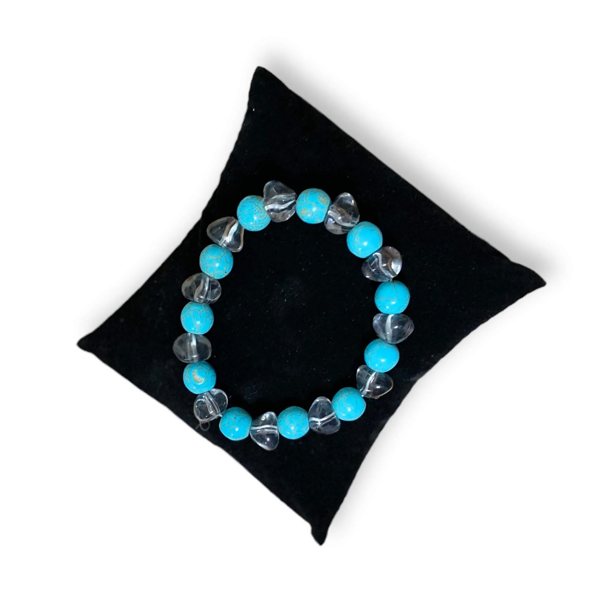 Boho Western Beaded Turquoise Bangle