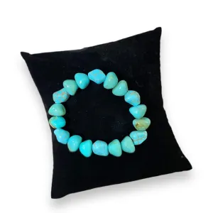 Boho Western Beaded Turquoise Bangle