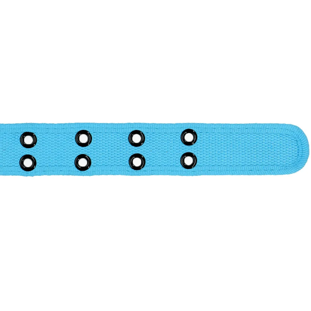 Bright Blue Double Grommet Belt