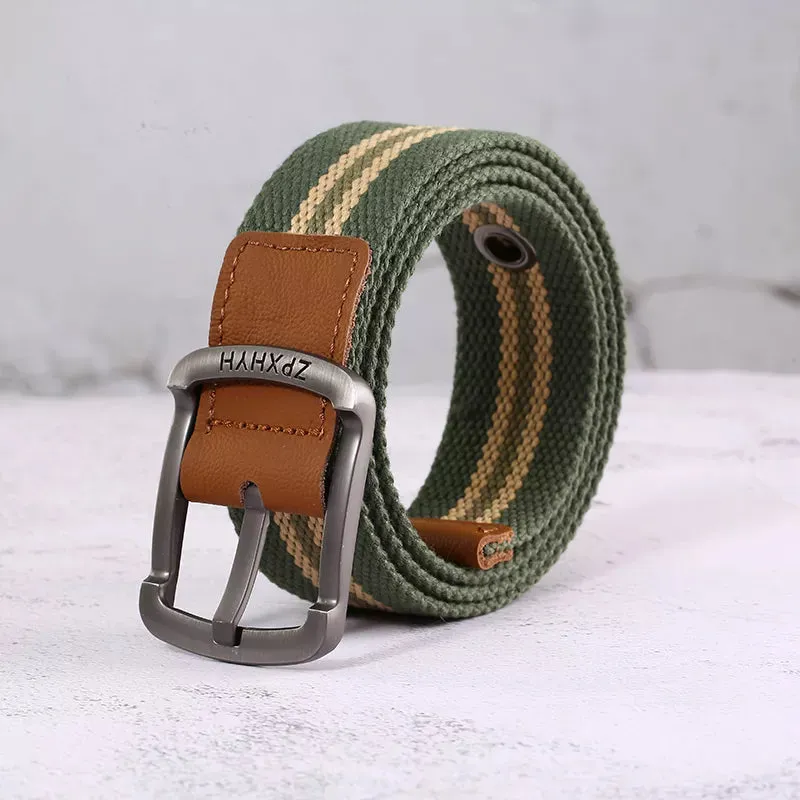 Canvas Tactical Belt: Versatile Style for Casual Comfort and Fashion