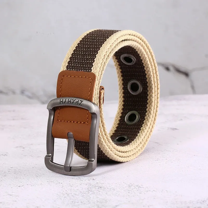 Canvas Tactical Belt: Versatile Style for Casual Comfort and Fashion