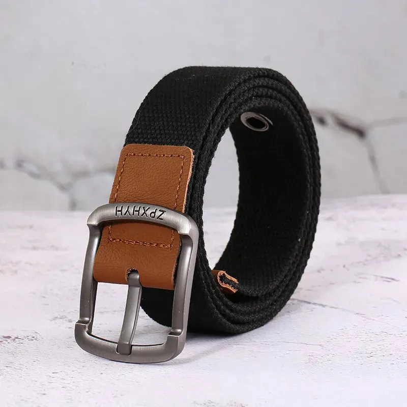 Canvas Tactical Belt: Versatile Style for Casual Comfort and Fashion