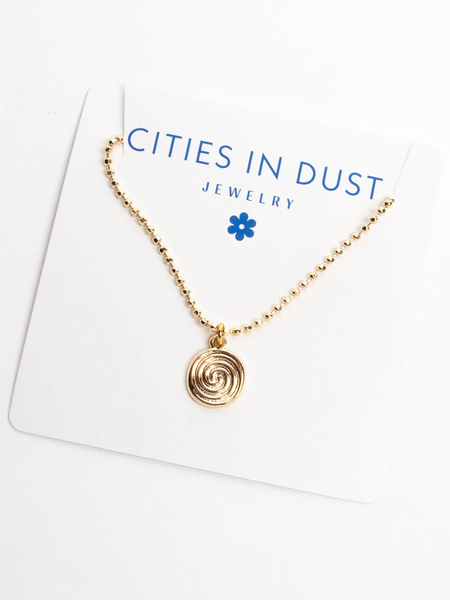 Cities in Dust - Gold Spiral Choker