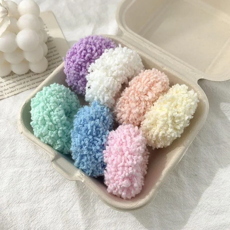 Colorful Luminous Plush Scrunchies Hair Band