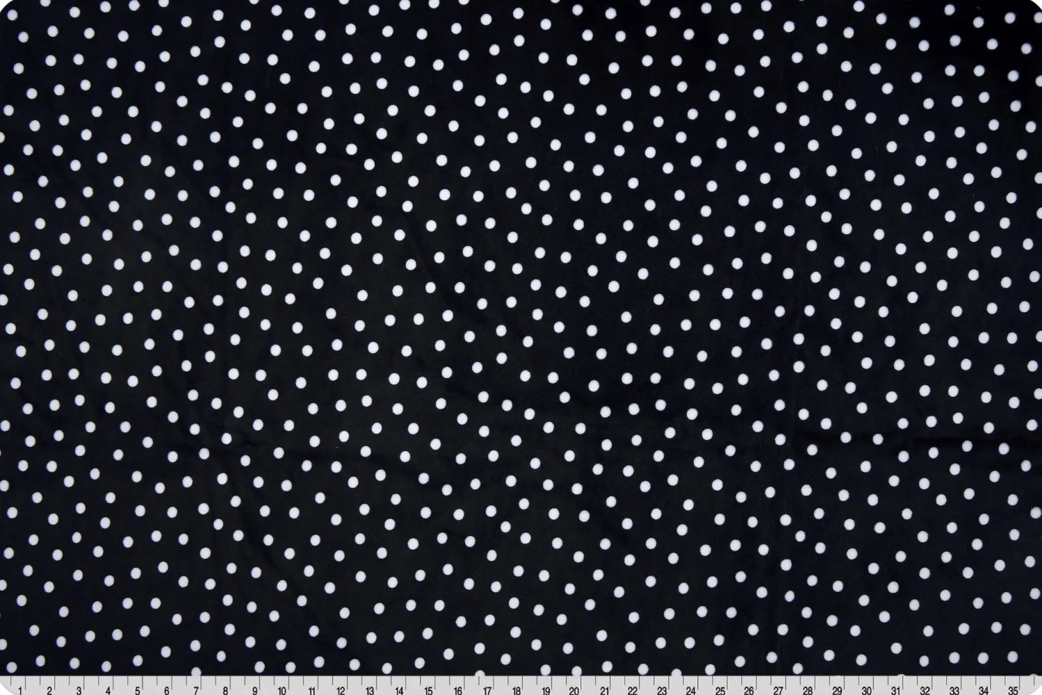 Cuddle Digital Dot Black Width 58/60"