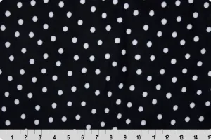 Cuddle Digital Dot Black Width 58/60"