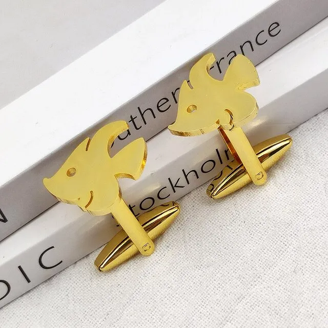 Cufflinks for Men: Fish