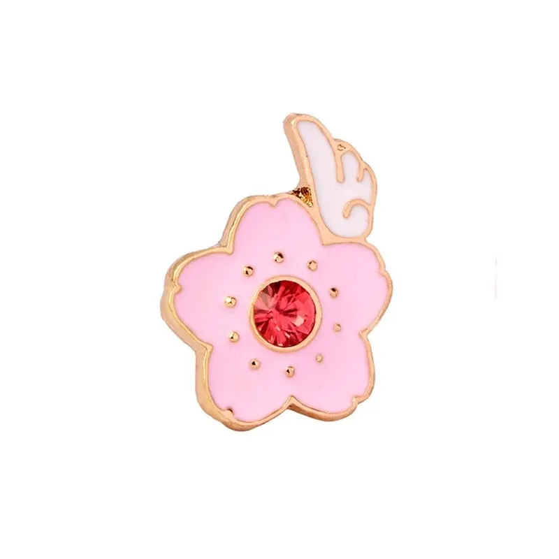 Cute Flower Series Badge Fashion Enamel Brooch Pins