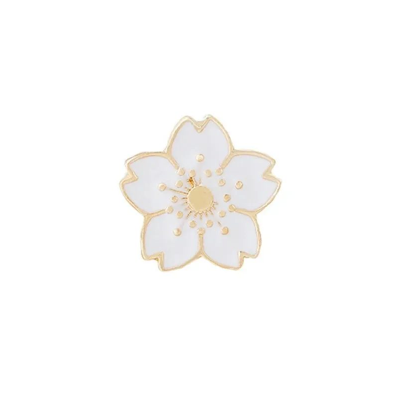 Cute Flower Series Badge Fashion Enamel Brooch Pins