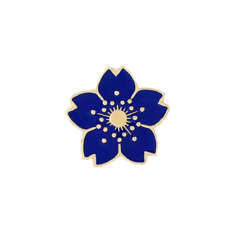 Cute Flower Series Badge Fashion Enamel Brooch Pins