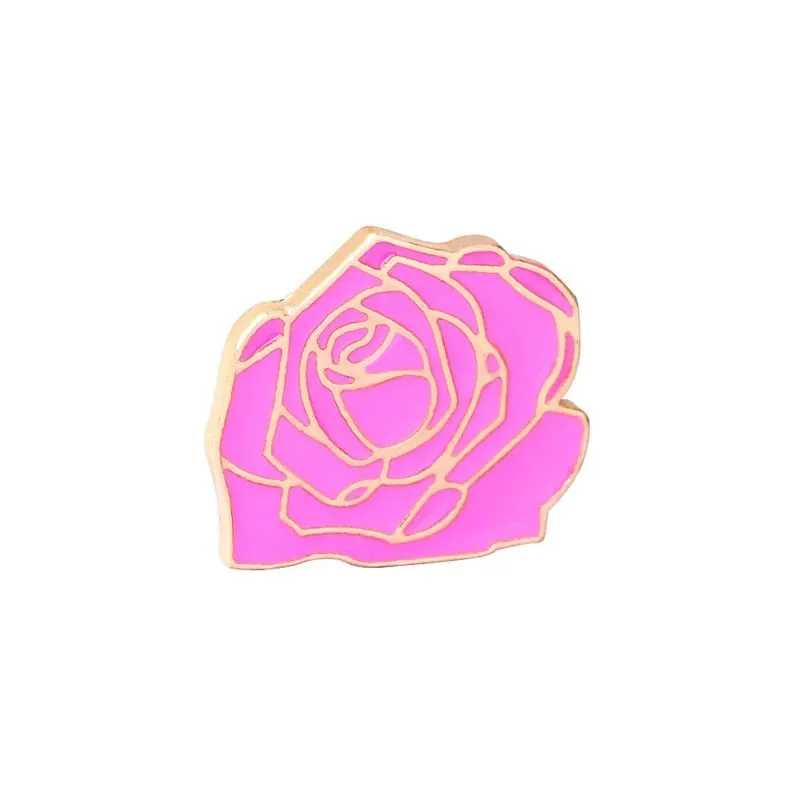 Cute Flower Series Badge Fashion Enamel Brooch Pins