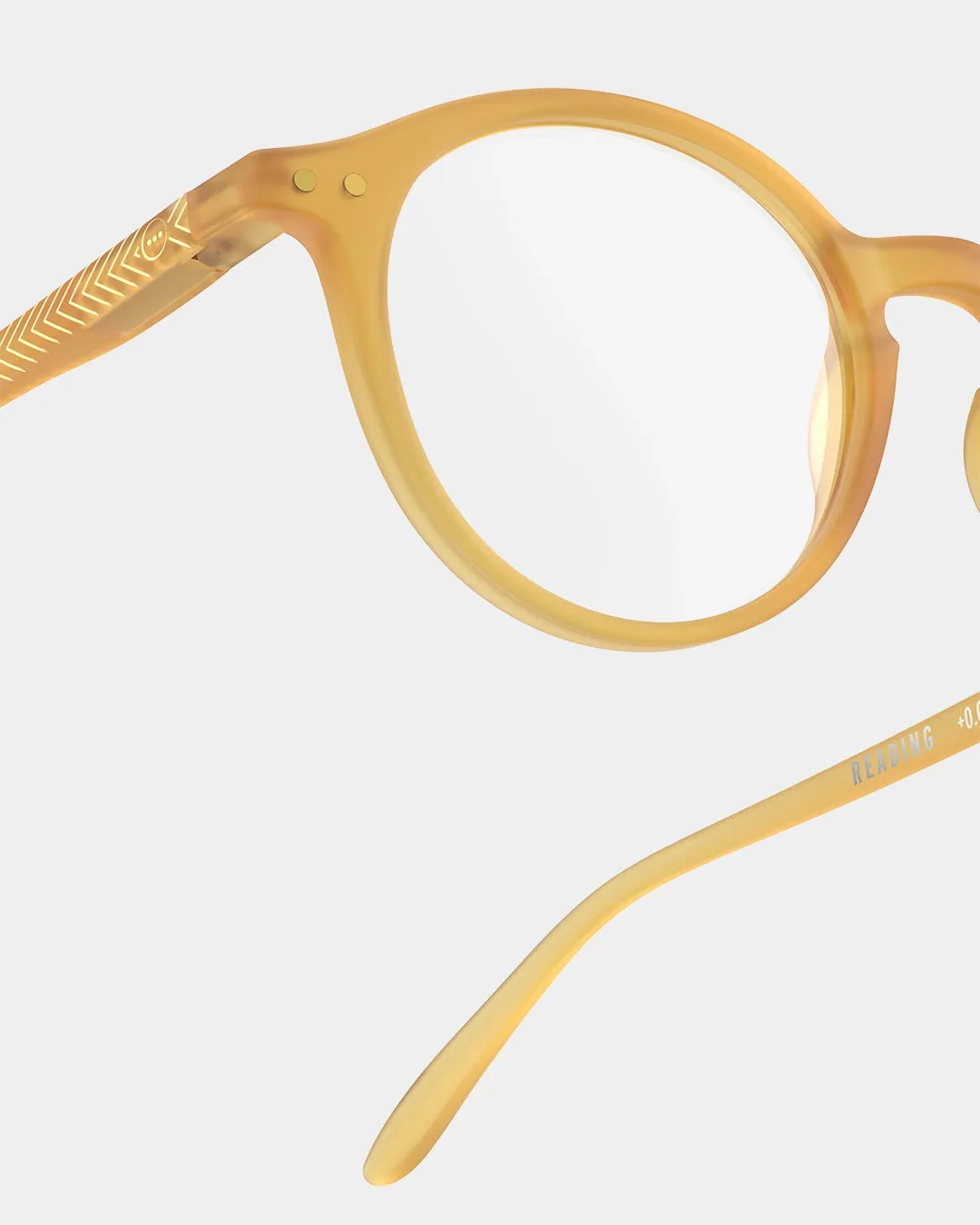 #D Reading Glasses - Golden Glow