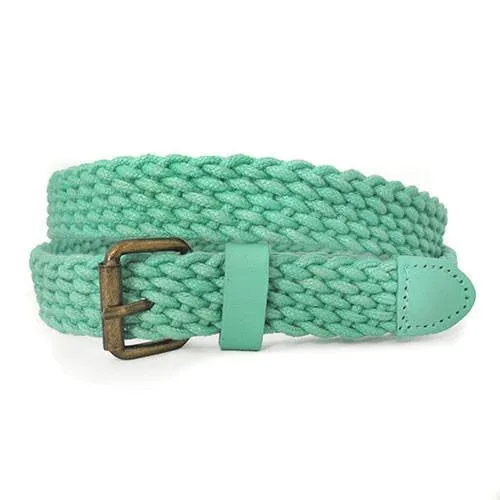 DANNY - Casual Mint Cotton Webbing Belt