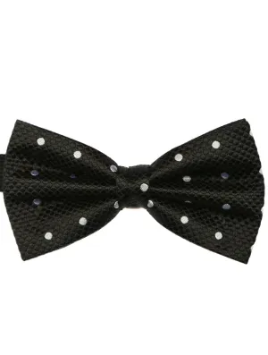 DÉCLIC Classic Spot Bow Tie - Black/White