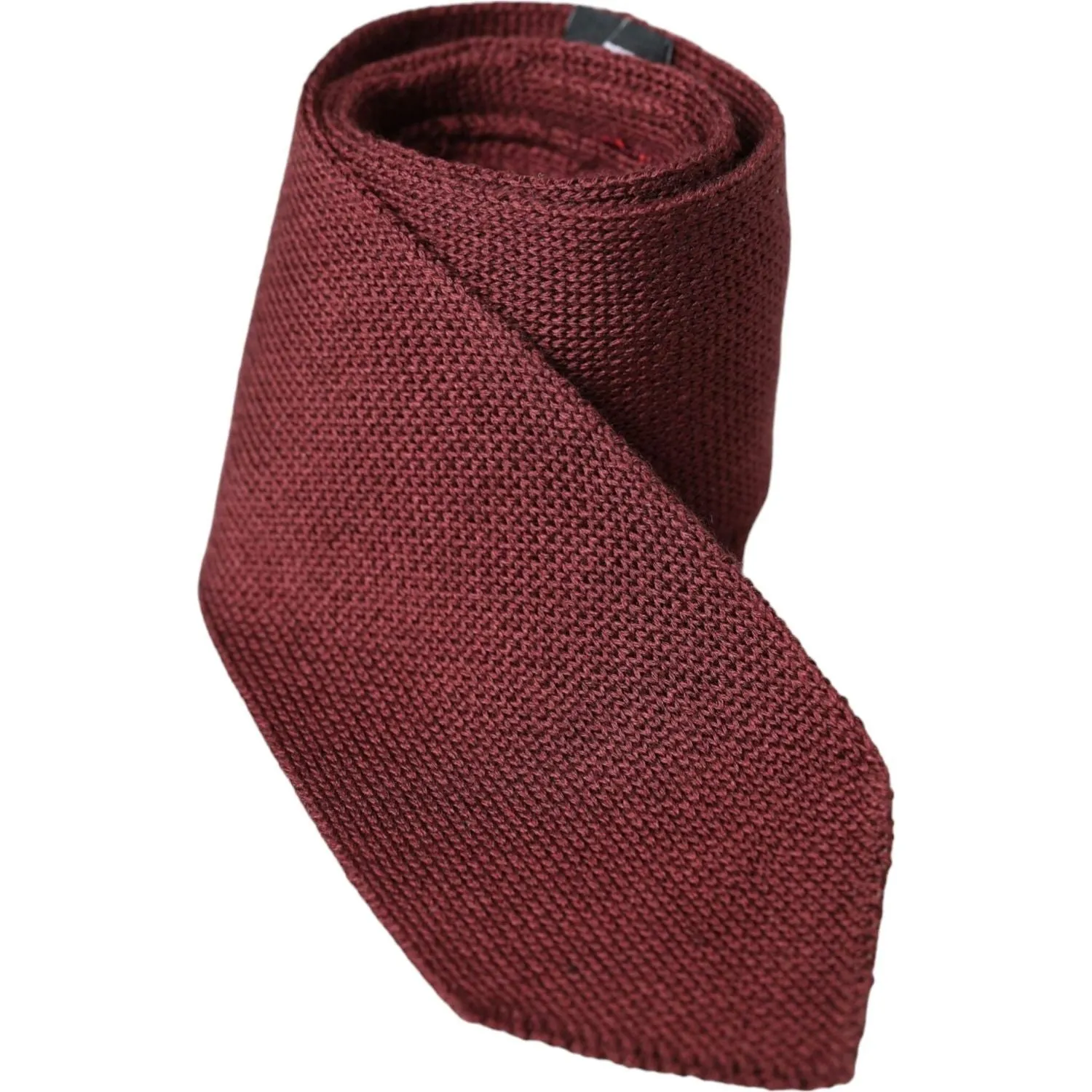 Dolce & Gabbana Bordeaux 100% Silk Patterned Classic Men Tie