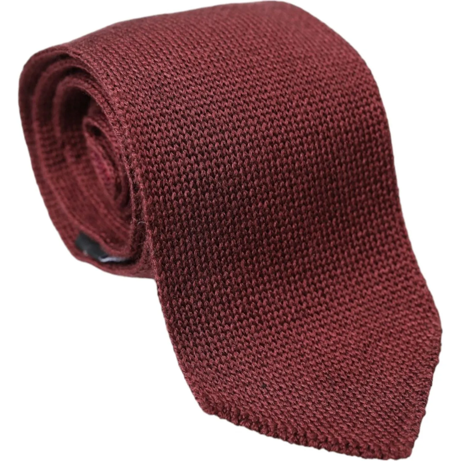 Dolce & Gabbana Bordeaux 100% Silk Patterned Classic Men Tie