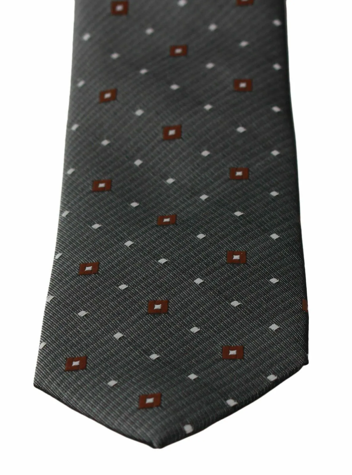 Dolce & Gabbana Gray Patterned Classic Mens Slim Necktie