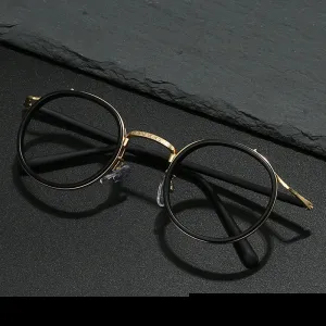 Evander Titanium Round Glasses Frame