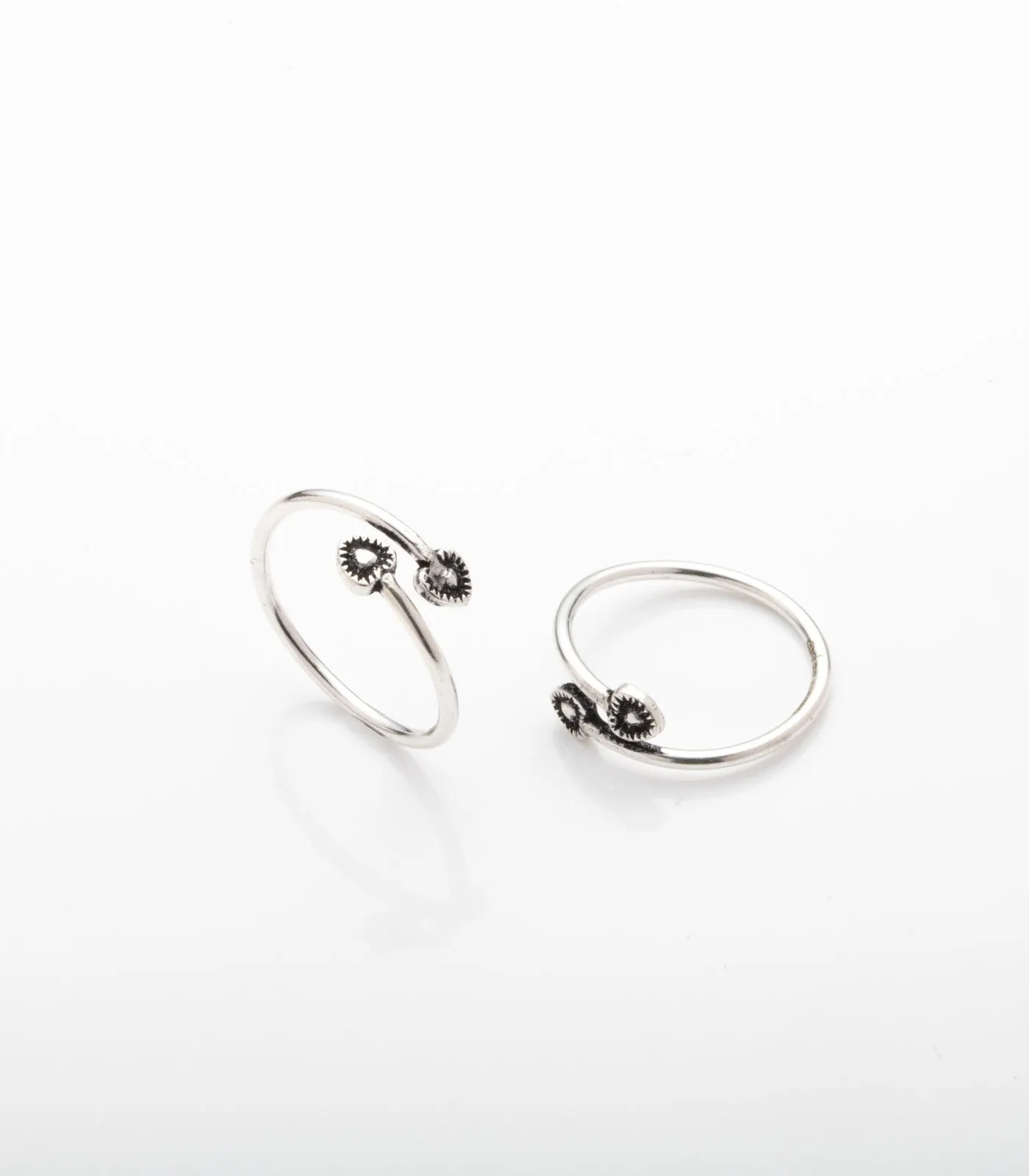 Fancy Toe Rings (Silver)