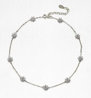 Fleur Crystal Choker Necklace