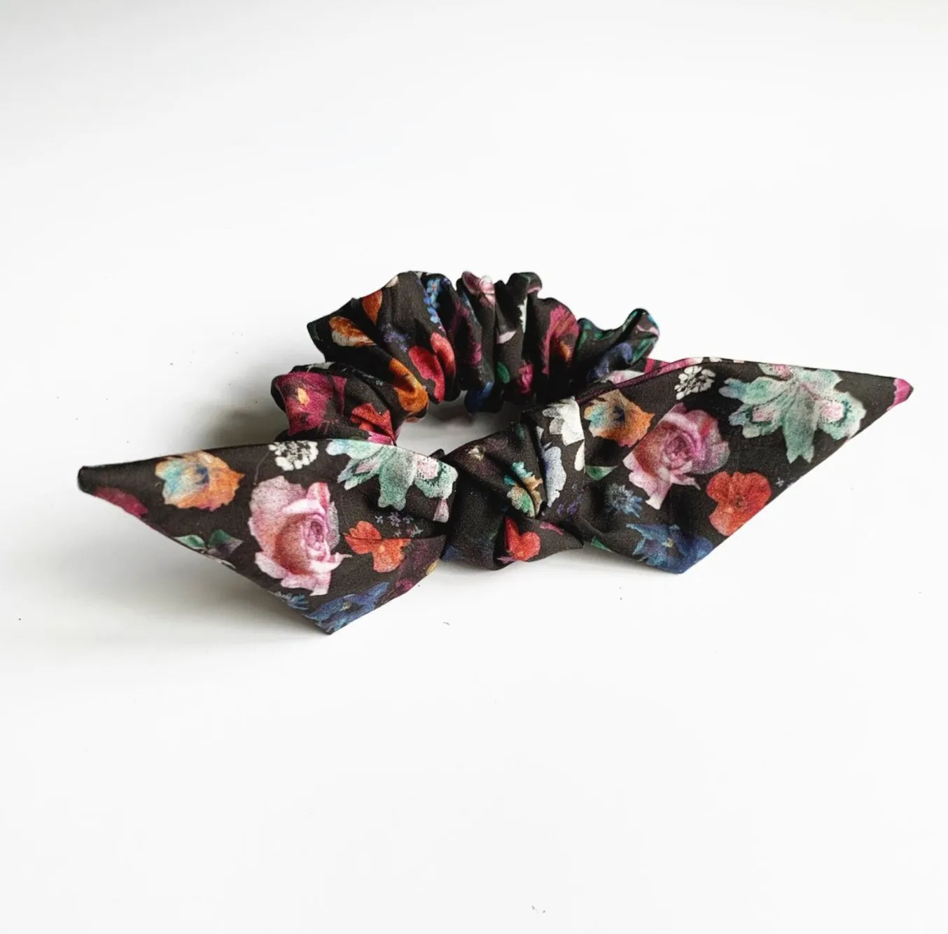 Floral Petite Knot Scrunchies | Liberty London Cotton | Colorful Florals | Fine Hair Scrunchies | Luxury Fabric Scrunchies