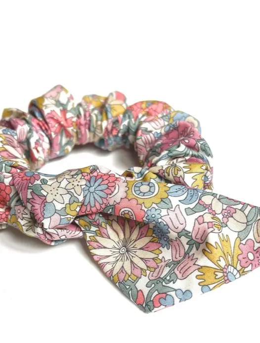 Floral Petite Knot Scrunchies | Liberty London Cotton | Colorful Florals | Fine Hair Scrunchies | Luxury Fabric Scrunchies