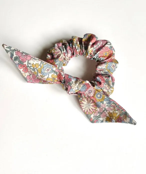 Floral Petite Knot Scrunchies | Liberty London Cotton | Colorful Florals | Fine Hair Scrunchies | Luxury Fabric Scrunchies