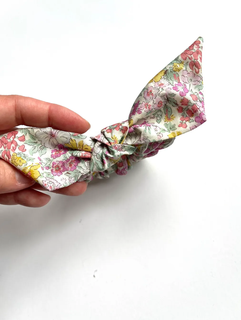 Floral Petite Knot Scrunchies | Liberty London Cotton | Colorful Florals | Fine Hair Scrunchies | Luxury Fabric Scrunchies