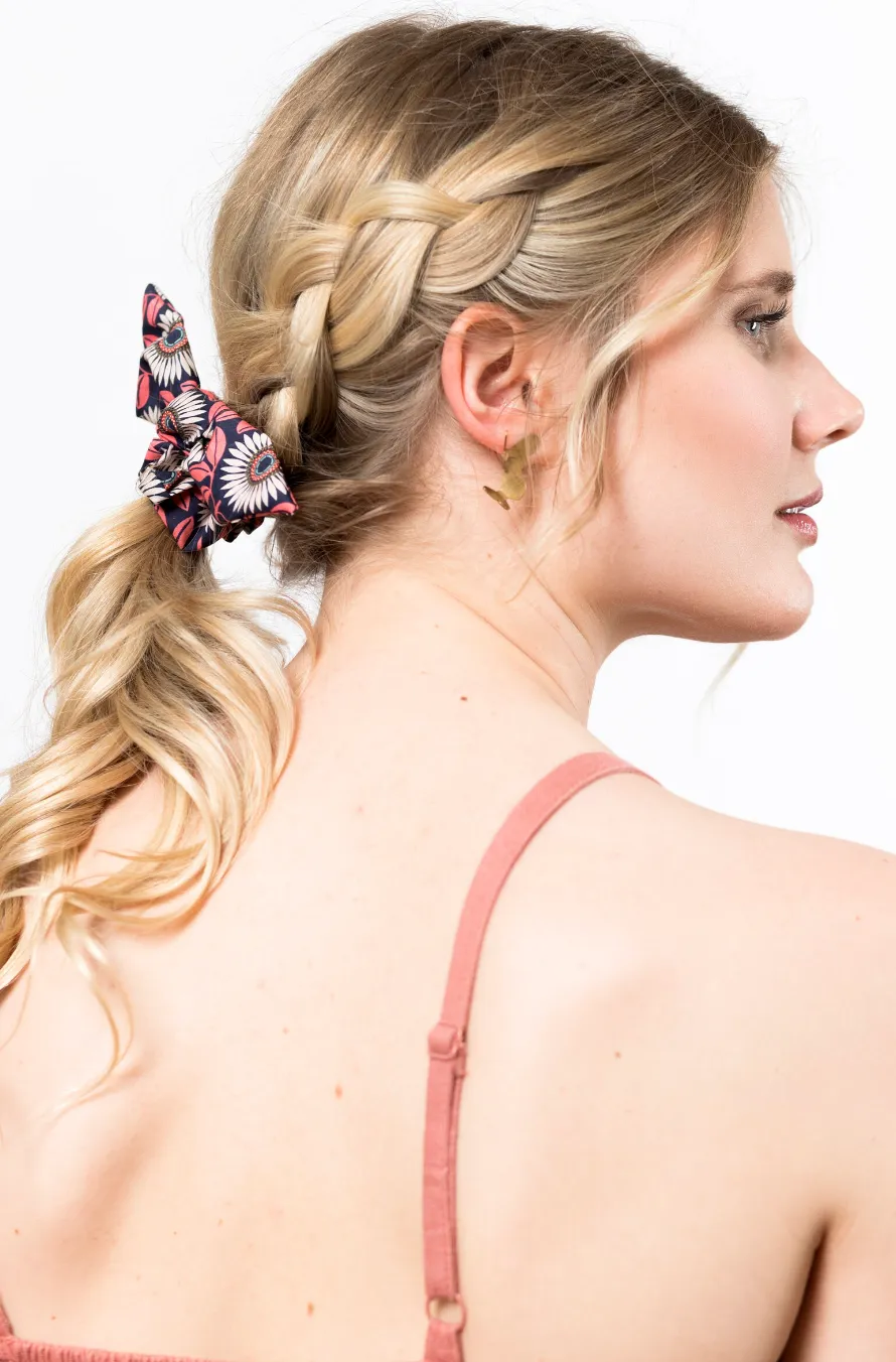 Floral Petite Knot Scrunchies | Liberty London Cotton | Colorful Florals | Fine Hair Scrunchies | Luxury Fabric Scrunchies