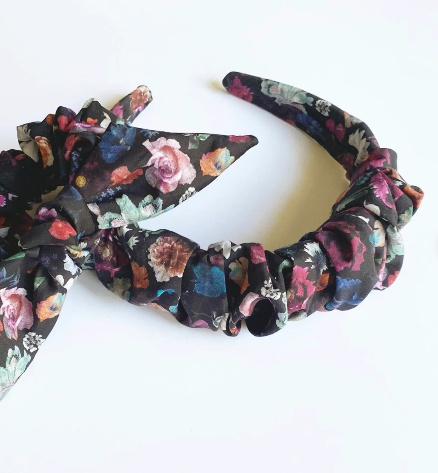 Floral Petite Knot Scrunchies | Liberty London Cotton | Colorful Florals | Fine Hair Scrunchies | Luxury Fabric Scrunchies