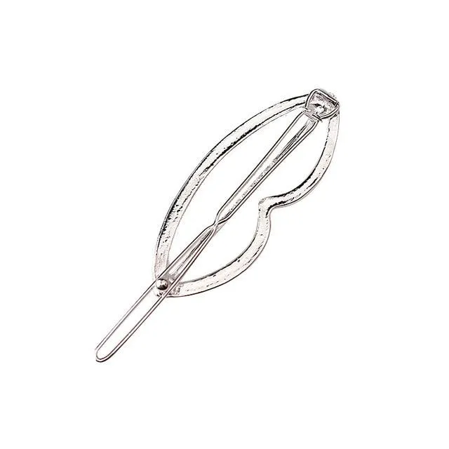 Geometric Alloy Hair Clip