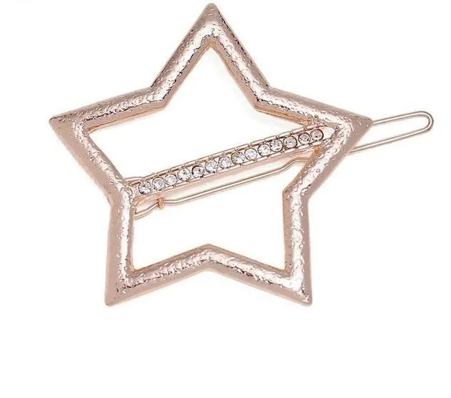 Geometric Alloy Hair Clip